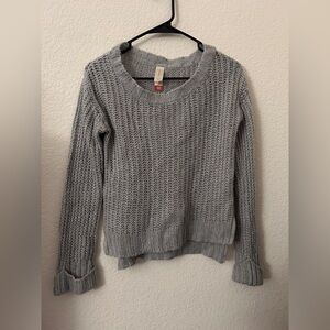No Boundaries Light Gray Women's Sweater